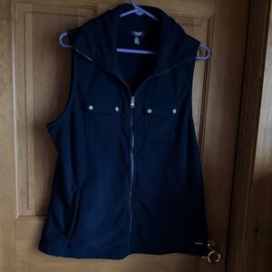 Women's Chaps Navy Blue Sleeveless Vest